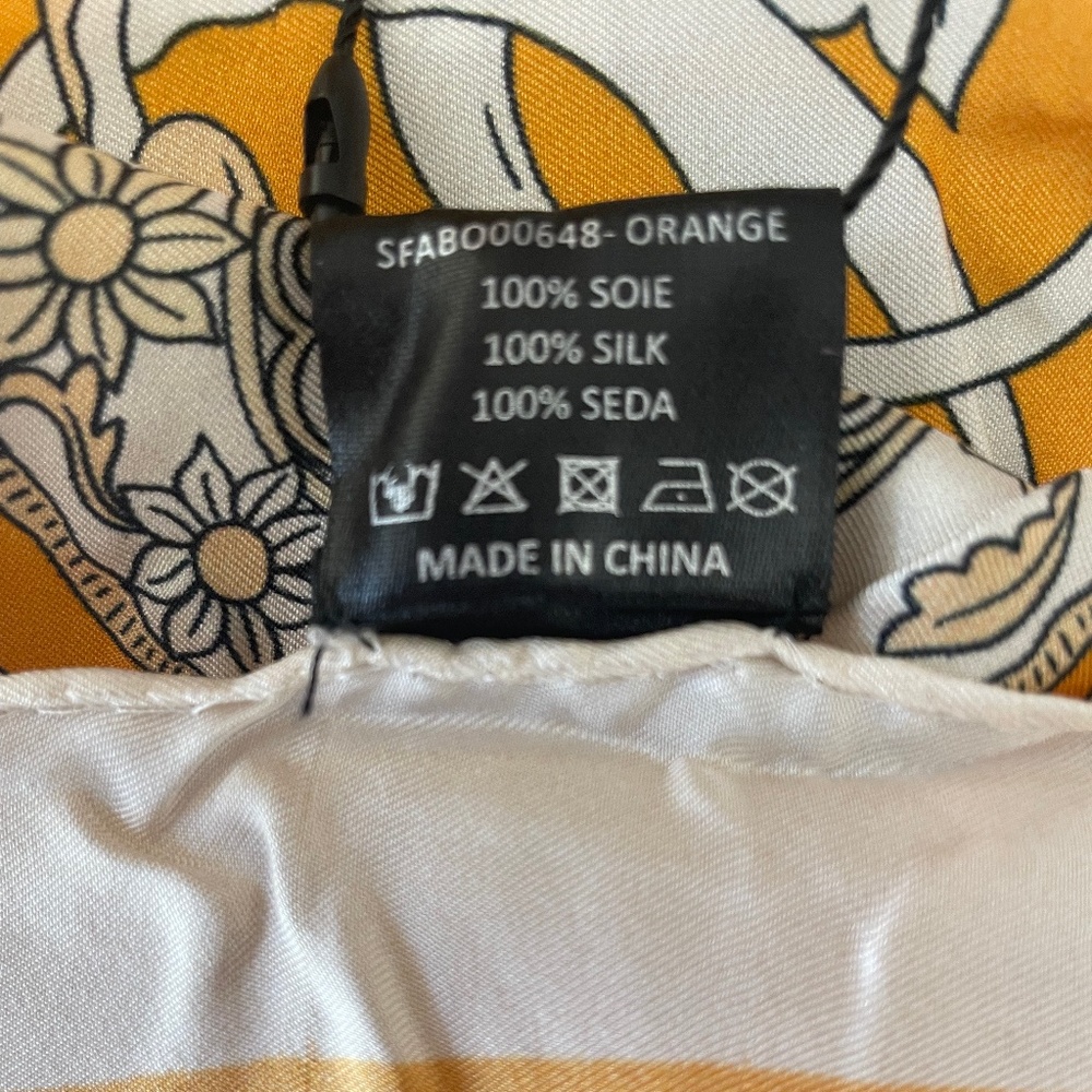 Printed Silk Twill Scarf from SANDRO - Picture 8 of 9